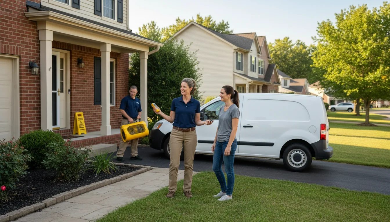 Residential water damage restoration in Lemon Springs, NC